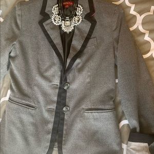 Grey and black Blazer